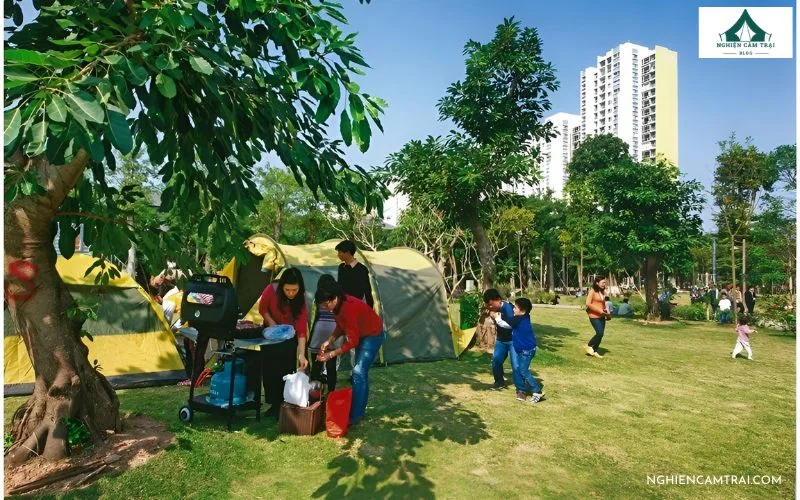 Ecopark Hưng Yên cắm trại xanh mát gần Hà Nội