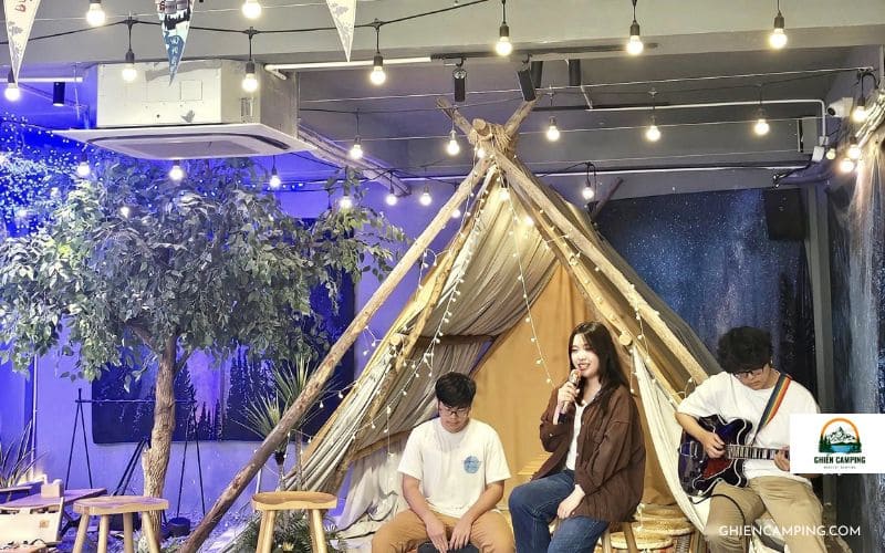 13 khu camping Hải Phòng view đẹp, hot nhất 2025 cho dân xê dịch 24 AK Camping Coffee – Café lều chill giữa lòng phố