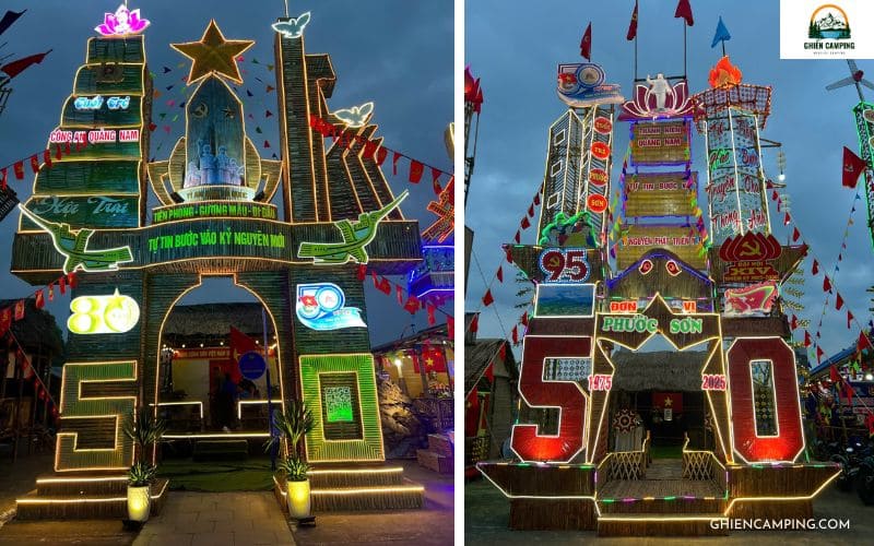 Mẫu cổng trại Đoàn đẹp, phức tạp