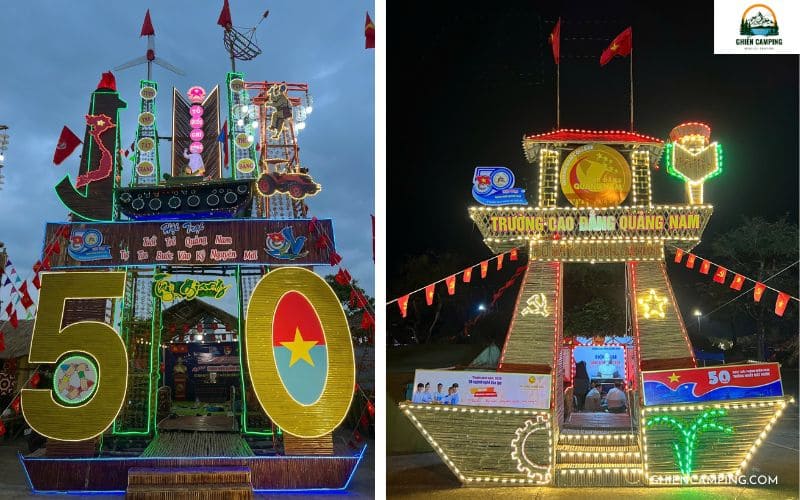 Mẫu cổng trại đẹp bằng tre nứa - mẫu số 2