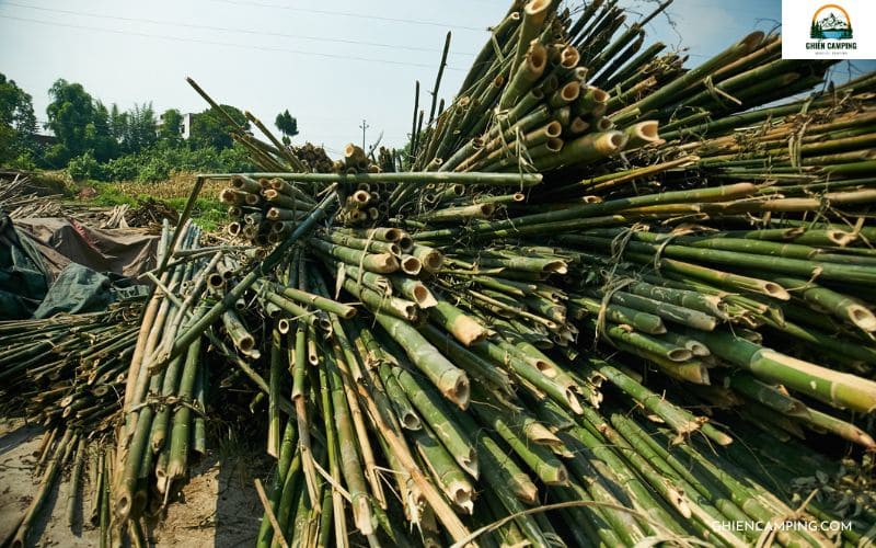 Bước 1: Chuẩn bị nguyên liệu và cắt tre