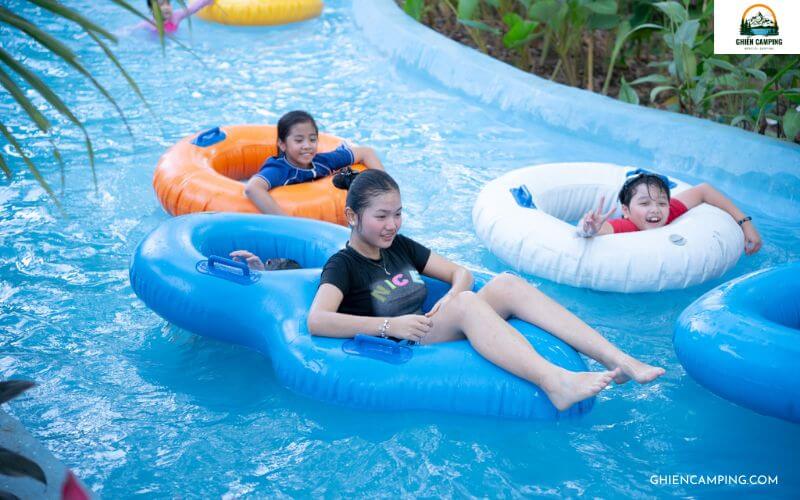 Asia Island Glamping Quận 9: Giá vé và trải nghiệm thực tế 18 Dòng sông lười độc đáo tại Asia Island Glamping