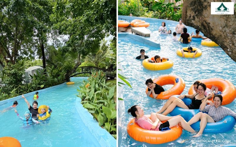 Asia Island Glamping Quận 9: Giá vé và trải nghiệm thực tế 15 rải nghiệm vui chơi trên dòng sông lười tại Asia Island Glamping & Event