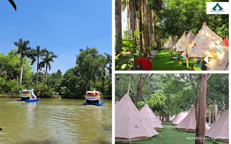 Review Làng Việt Glamping Long Phước, Thủ Đức mới nhất 7 Không gian "chill" hết nấc với view sông Đồng Nai triệu đô