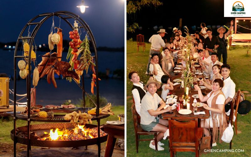 Thưởng thức BBQ ngoài trời cùng gia đình và bạn bè tại Savora Glamping