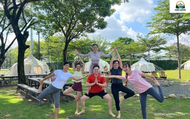 Review The Hammock Glamping Nhơn Trạch, Đồng Nai chi tiết 16 Hoạt động Yoga tại The Hammock Glamping