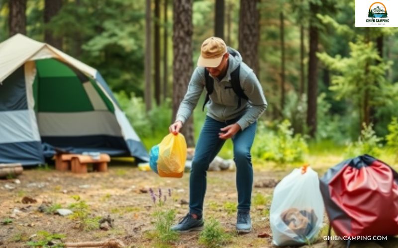 Cách xử lý chất thải khi cắm trại không ảnh hưởng đến thiên nhiên 8 Tạo dựng một cộng đồng cắm trại văn minh, yêu thiên nhiên