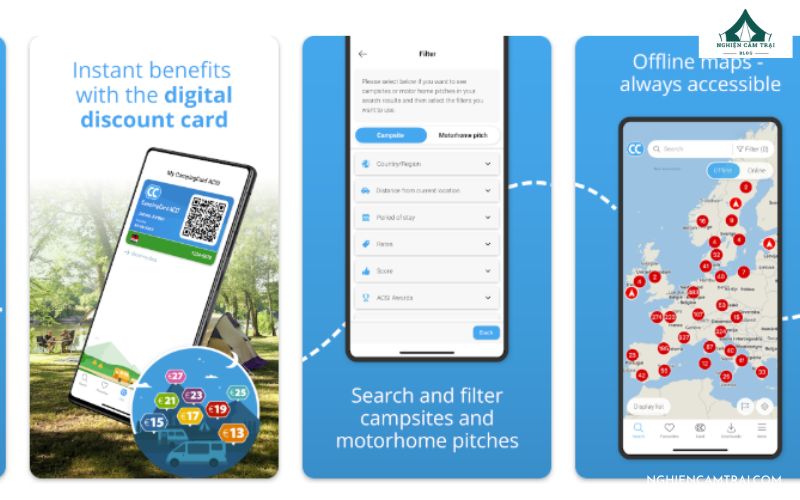 Top 6 app hỗ trợ cắm trại ô tô cho chuyến đi hoàn hảo hơn 11 ACSI Campsites – Ứng dụng dành cho người cắm trại tiết kiệm