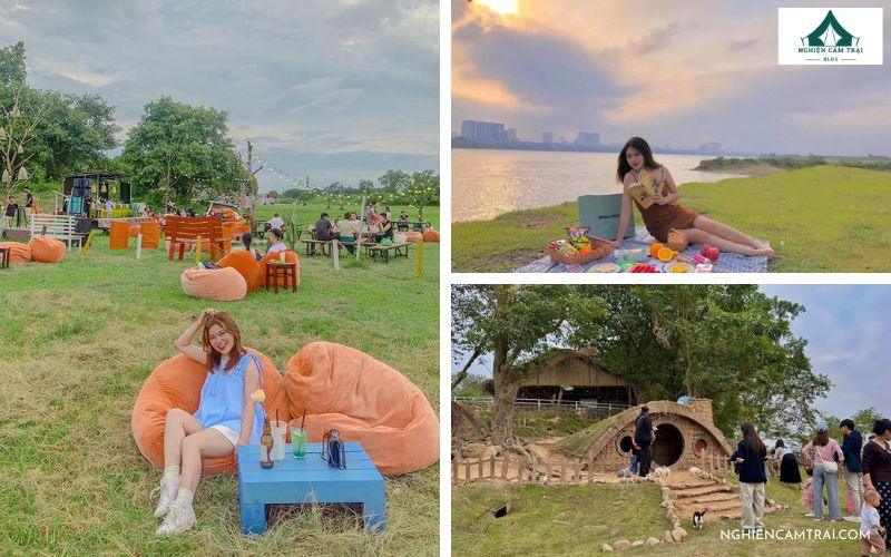 Cắm trại bãi đá sông Hồng: Hướng dẫn chi tiết từ A đến Z 13 Tổ chức Picnic, tiệc nhẹ bên lều trại bãi đá sông Hồng