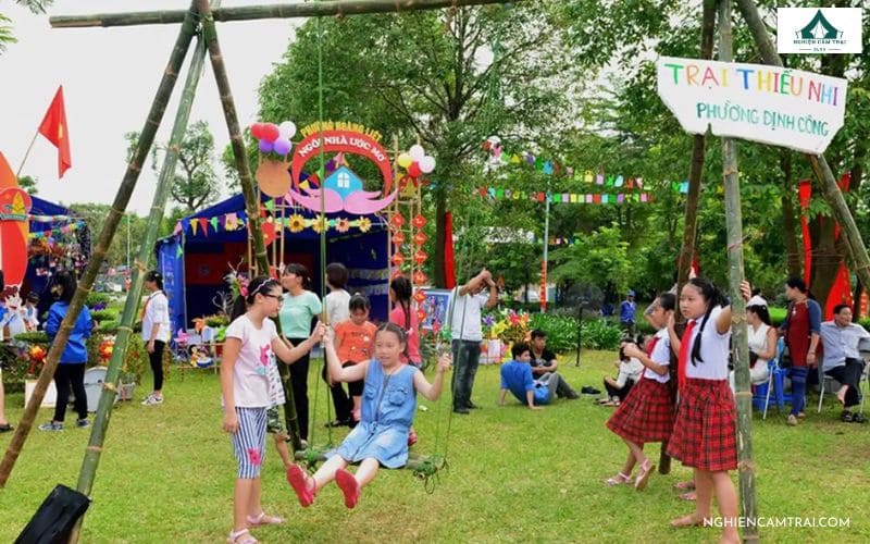 Cắm trại công viên Yên Sở: Hướng dẫn chi tiết từ A-Z 17 Tổ chức hoạt động ngoại khóa cho trẻ