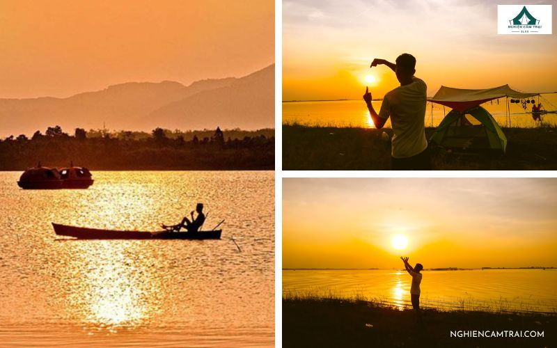 Ngắm hoàng hôn tại Hồ Đá Bàn Bình Dương