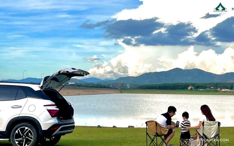 Đập Đăk Yên nổi bật với phong cảnh yên bình