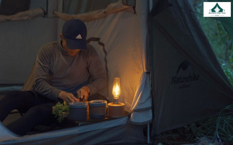 Hãy lên kế hoạch trước các hoạt động trong ngày khi đi cắm trại một mình