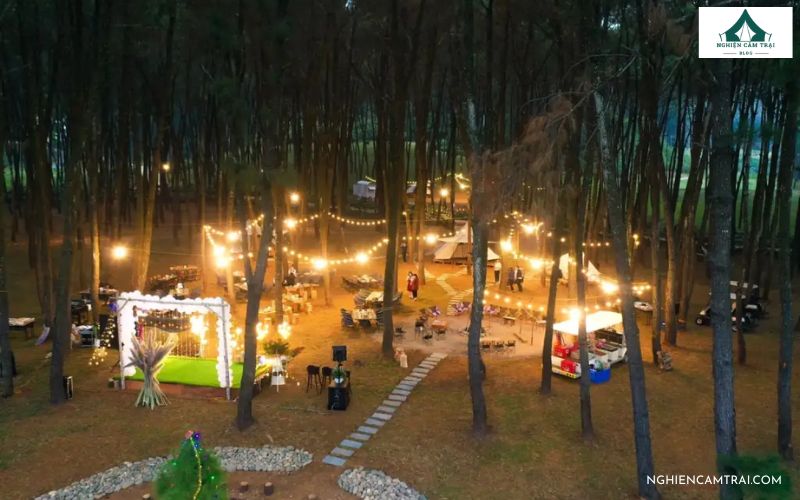 Top 5 địa điểm cắm trại Ninh Bình nổi tiếng, đẹp như tranh vẽ 8 Cắm trại ở Hồ Đồng Chương (Sân Golf Tràng An)