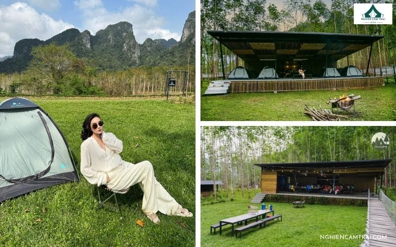 Điểm cắm trại Blue Diamond Camp ở Quảng Bình