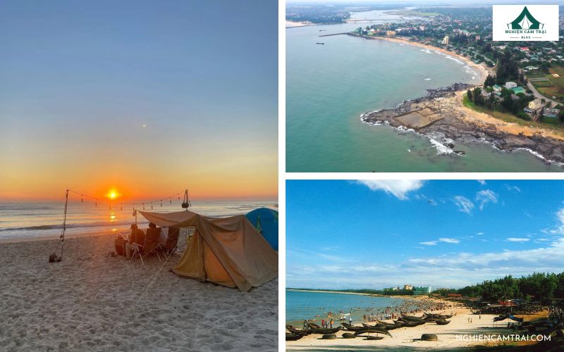 Top 12 điểm cắm trại Quảng Trị đẹp hoang sơ, chill nhất hiện nay 15 Bãi biển Cửa Tùng – Cắm trại Quảng Trị hoàng hôn lãng mạn