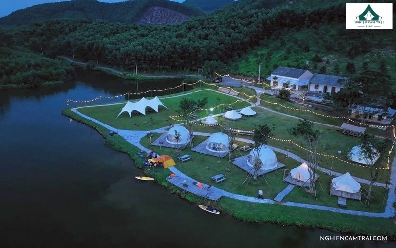 Top 8 địa điểm camping Bắc Ninh view đẹp được yêu thích nhất 16 Trốn Glamping gần hồ Ghềnh Chè, mang đến nhiều hình thức camping Bắc Ninh khác nhau