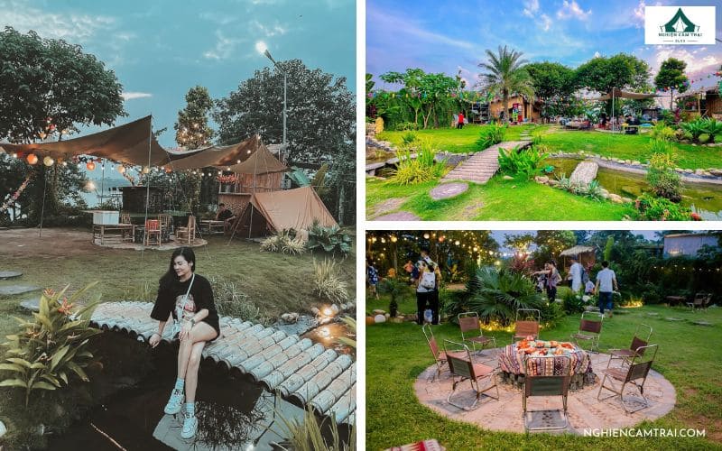 Check-in ngay 5+ địa điểm cắm trại Long Biên hot nhất hiện nay 9 Tọa độ cắm trại Long Biên mới - Vườn Glamping TBS Riverside Garden