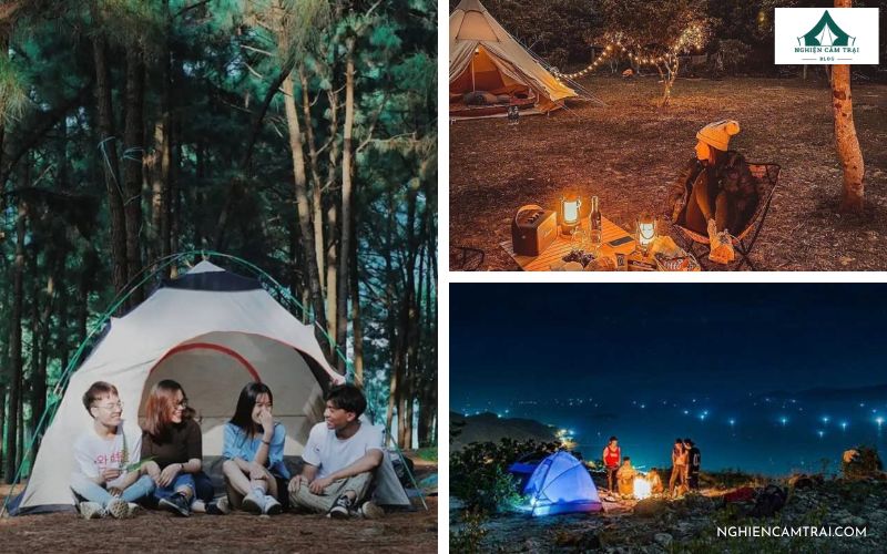 Top 15 khu cắm trại qua đêm gần Hà Nội đẹp, dễ đi, nhiều hoạt động 20 Núi Hàm Lợn là khu cắm trại qua đêm quanh Hà Nội dành cho người mê thiên nhiên