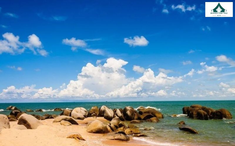 Cắm trại Long Hải: Kinh nghiệm cắm trại A - Z cho người mới 9 Long Hải nổi bật với bãi biển dài, nước trong xanh cùng dải cát mịn trải rộng