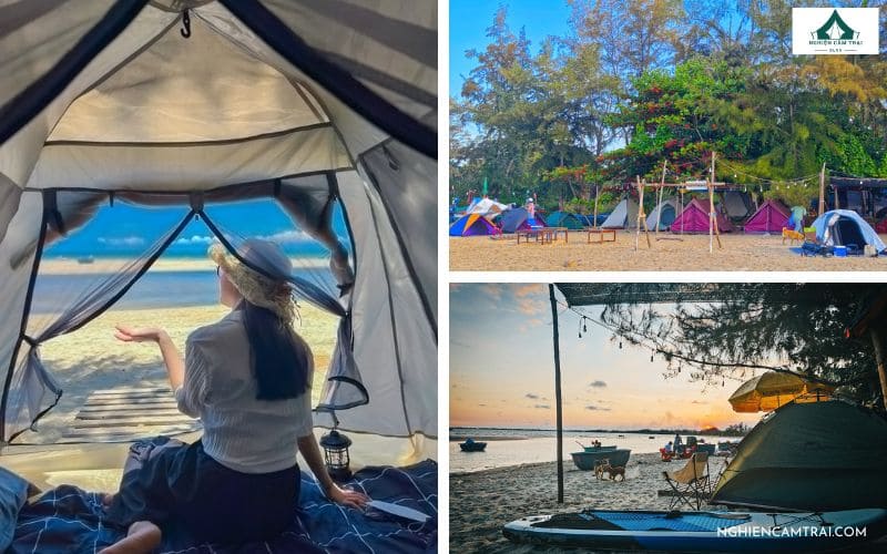 Review Camping Cô Sáu - Khu cắm trại ven biển Lagi ở Bình Thuận 19 Sống ảo với view biển siêu đẹp ở Camping Cô Sáu