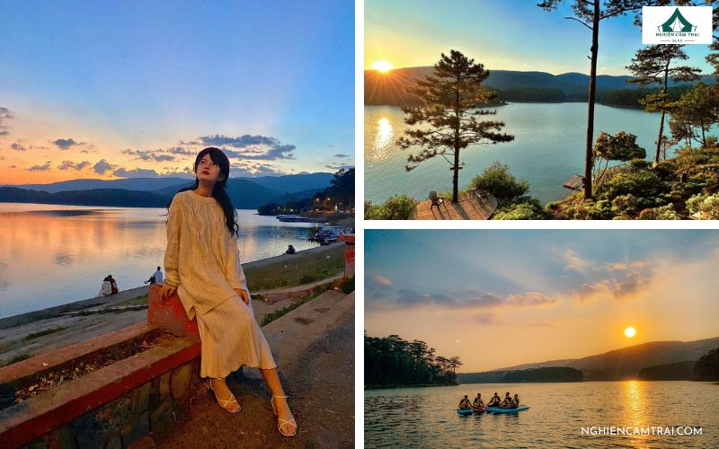 Camping Hồ Tuyền Lâm - Điểm cắm trại lý tưởng cho giới trẻ 16 Săn hoàng hôn cực chill ở Camping hồ Tuyền Lâm