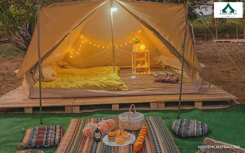 Review Khoai Camping Garden Cần Giờ - Khu cắm trại cực chill 9 Tụ tập đêm BBQ – Đốt lửa trại tại Khoai Camping