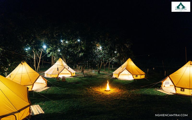 An Nhiên Farm Đà Nẵng: Điểm cắm trại xanh mát cuối tuần 8 "Chill" hết nấc với trải nghiệm cắm trại trong lều Mông Cổ