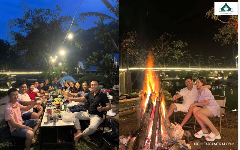 BoRo Campsite Đà Nẵng – Điểm cắm trại ven suối cực chill 10 BBQ quây quần và lửa trại rực sáng mang đến không khí đêm thật ấm áp tại BORO Campsite