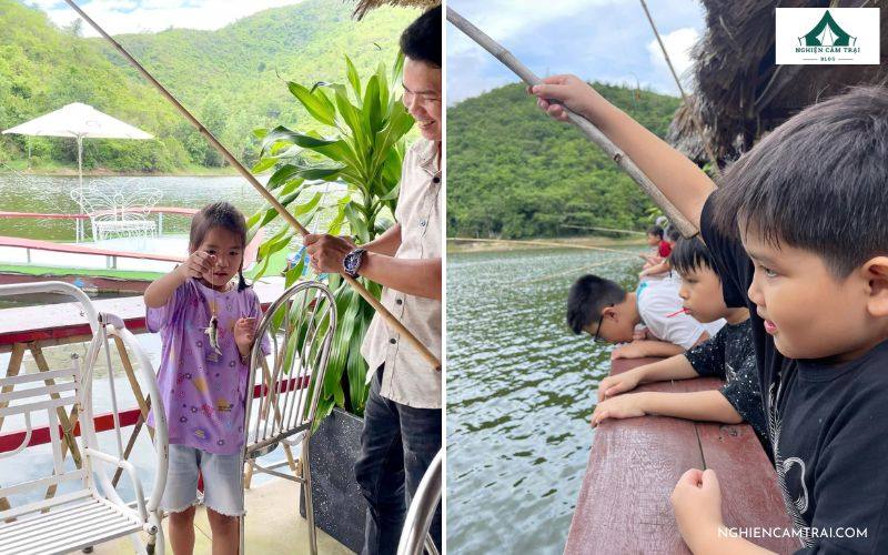 Review cắm trại Hồ Kênh Hạ Nha Trang xanh mát, dịch vụ đa dạng 13 Trải nghiệm câu cá khi camping tại Hồ Kênh Hạ Nha Trang