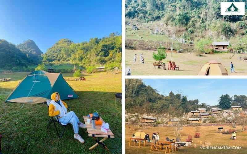 Camping Đồi Mây Mộc Châu - Điểm cắm trại trên đỉnh đồi Mộc Châu 13 Khung cảnh Đồi Mây Camping Mộc Châu giữa cao nguyên cực đẹp