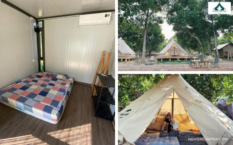 Khói Glamping ven hồ Trị An