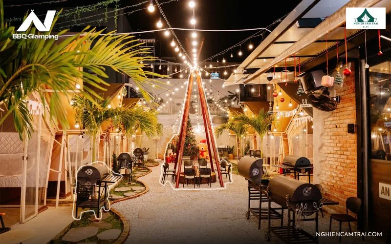 10+ khu glamping Đà Nẵng view đẹp, siêu chill 2026 17 khung cảnh bên trong An BBQ Glamping