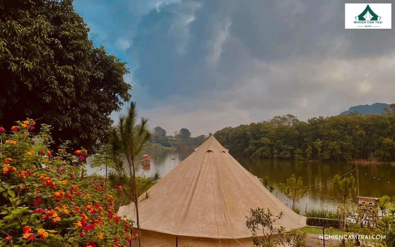 Vườn Chill Glamping Land bên bờ Hồ Đồng Sương, sự lựa chọn lý tưởng cho chuyến glamping gần Hà Nội cuối tuần