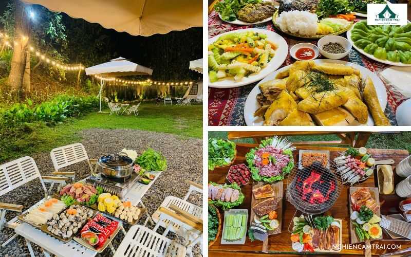 Review Sunny camping Mộc Châu - Khu cắm trại ven suối cực chill 14 Thưởng thức ẩm thực & BBQ ngoài trời cực hấp dẫn