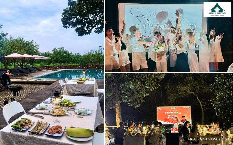 Tổ chức tiệc các sự kiện đặc biệt khi cắm trại tại Suối Camp