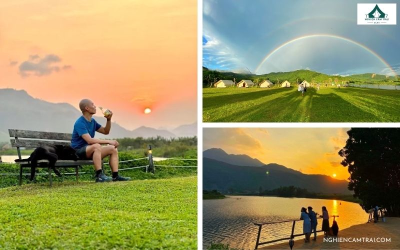 Yên Retreat Đà Nẵng: Điểm cắm trại yên bình bên bờ sông Cu Đê 16 Ngắm bình minh và hoàng hôn bên sông Cu Đê đầy lãng mạn