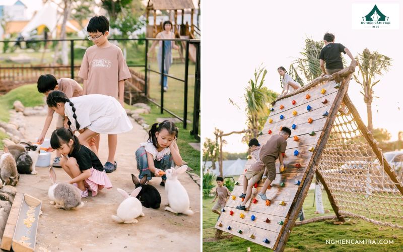 Review A New Day Glamping Tân Uyên Bình Dương đầy đủ tiện nghi 10 Khu glamping A New Day Tân Uyên còn thiết kế khu vui chơi riêng dành cho trẻ em