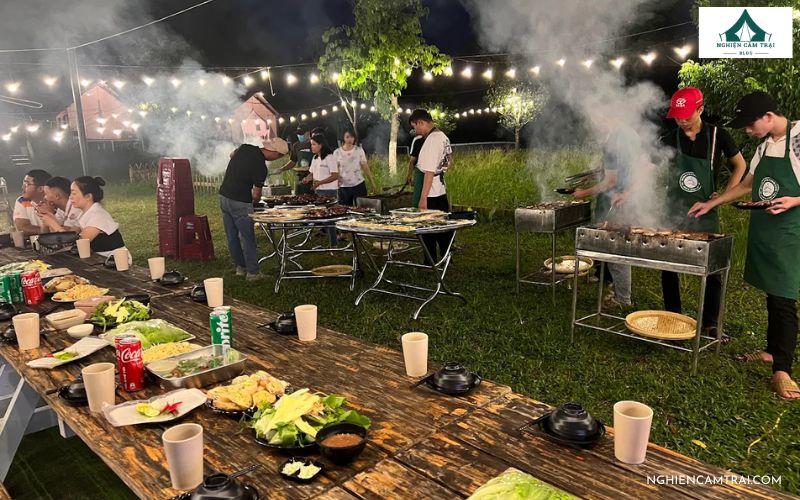 Review Bana Rita Glamping Farm - Khu cắm trại chill gần suối 13 Tiệc BBQ & Café Farm hấp dẫn