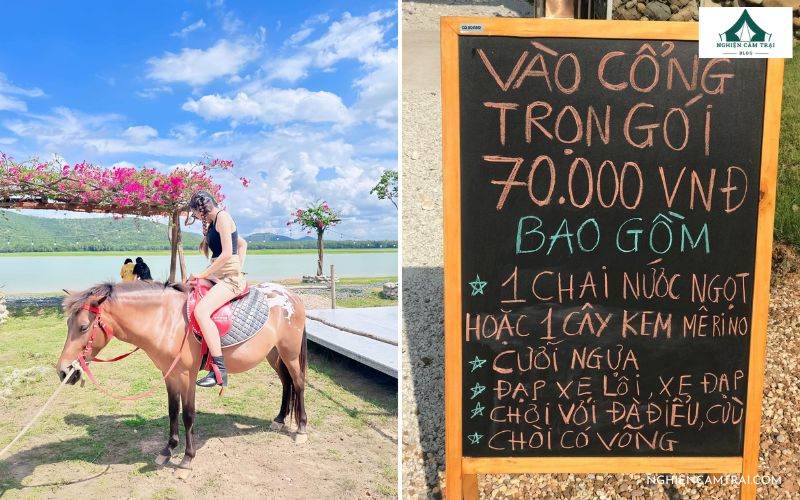 Review Bằng Lăng Glamping – Khu nghỉ dưỡng bên hồ Dầu Tiếng 12 Trải nghiệm cưỡi ngựa và các trò chơi tại khu glamping Bằng Lăng