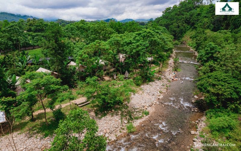 Cool Valley Glamping: Khu cắm trại bên suối cực chill, mới toanh 15 Trekking nhẹ quanh đồi chè
