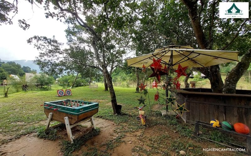 Review Danhar Glamping: Khu Glamping sang trọng bên suối Đạ Nhar 14 Bắn cung, bi lắc và các trò thể thao