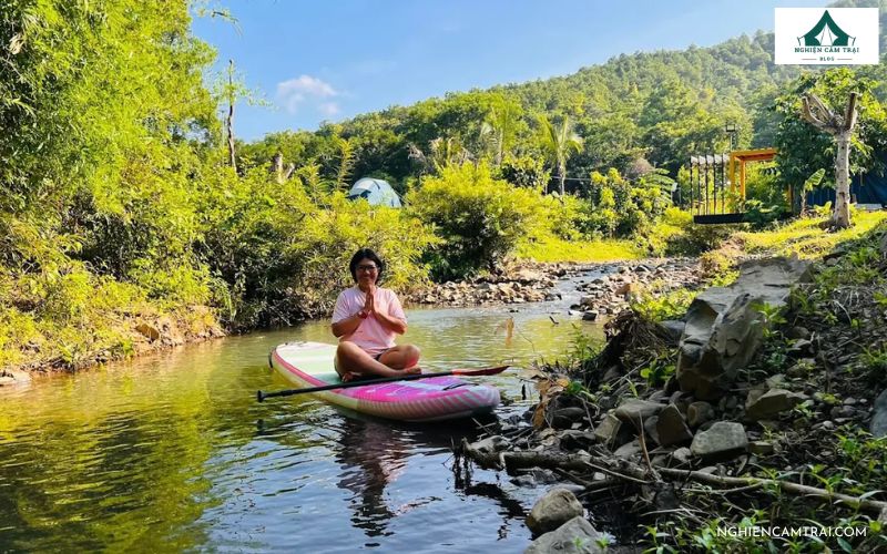Review Gia Bắc Pass Glamping – Trải nghiệm camping sang chảnh  9 Thử thách chèo SUP trên dòng suối giữa núi rừng tại Gia Bắc Pass
