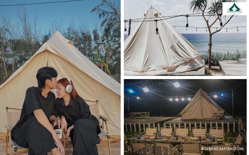Glamping VFram: Điểm đến “trốn phố” chill ở đảo Phú Quý 13 Cắm trại qua đêm bên bờ biển lãng mạn