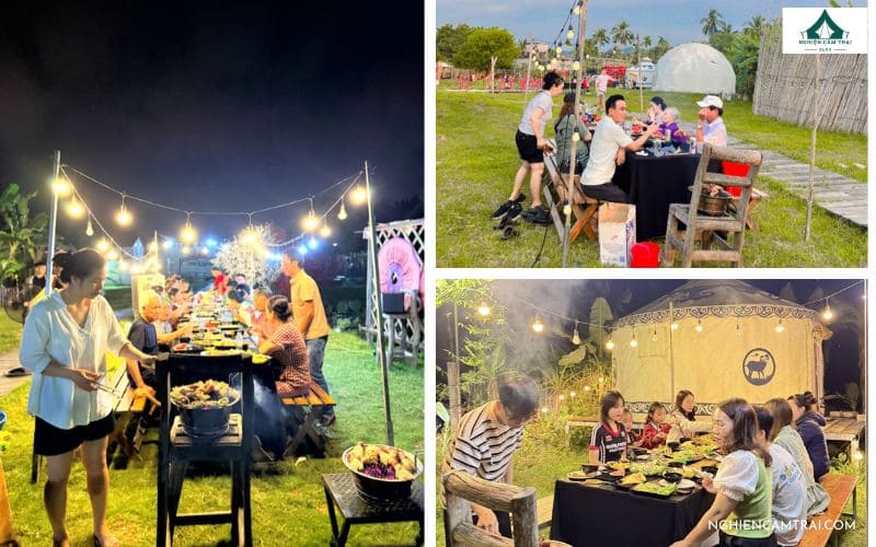 Hani Glamping Đà Nẵng – Khu cắm trại phong cách Mông Cổ siêu hot 17 Tiệc nướng BBQ và nghỉ dưỡng giữa thiên nhiên