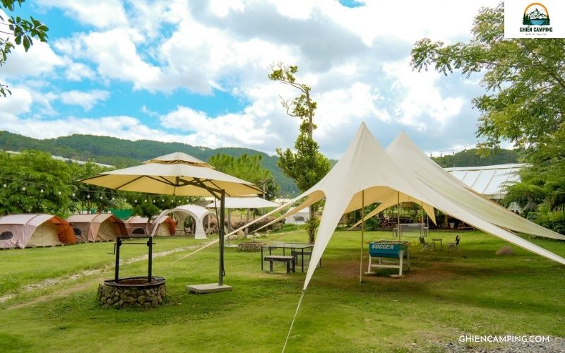 Check-in cùng lều dã ngoại giữa đồi xanh mát