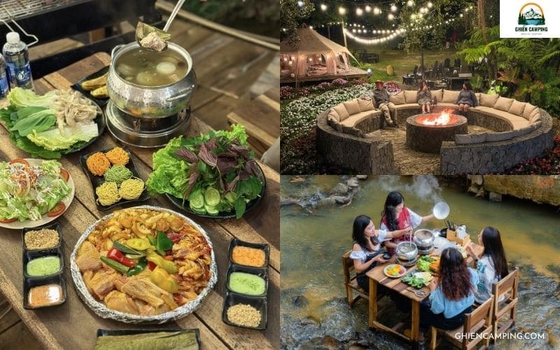 Cắm trại qua đêm và thưởng thức tiệc BBQ ấm cúng ở Kẻng 