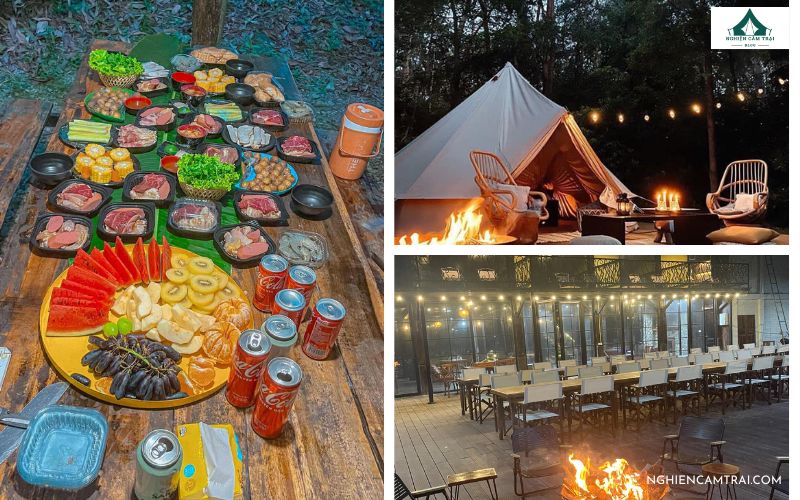 Trải nghiệm Mojen Retreat: Khu glamping đẹp nhất Thái Nguyên 8 Trải nghiệm tiệc BBQ ngoài trời khi đến Mojen Retreat