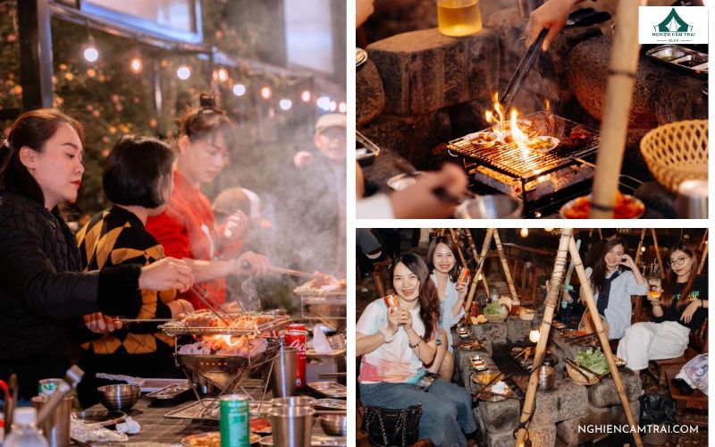 Review Vietgangz Glamping Club Hà Nội chi tiết từ A - Z 19 Tiệc BBQ ngoài trời hấp dẫn