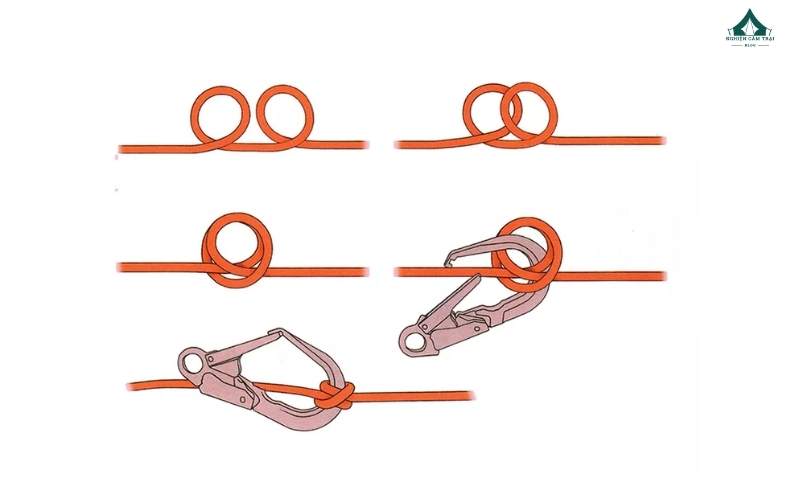 Kiểu siết cổ chai tương đối khó nhưng có độ bền chặt cao